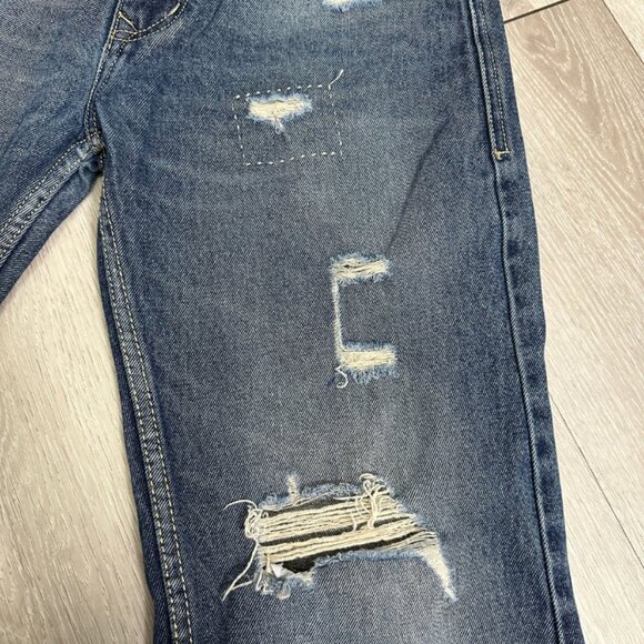 Vintage Y2K Tommy Hilfiger Men's Distressed Denim Blue Jeans - Size 32x30 - Picture 7 of 12